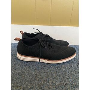 Vance Co men 13 knit outer tie up casual shoe w/memory foam insole black